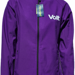 Purple soft shell with Volt logo on the left